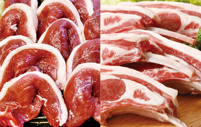 あい鴨肉・ラム肉の写真