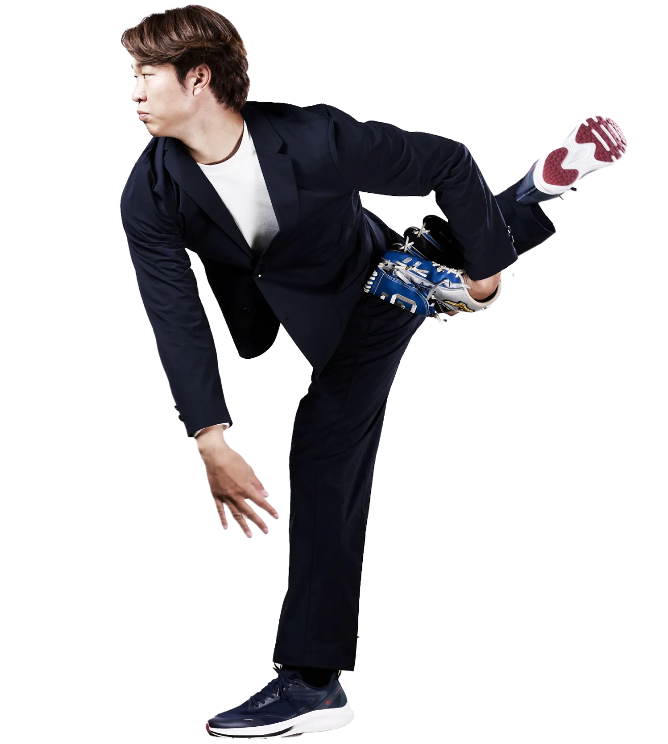 ピッチングする写真