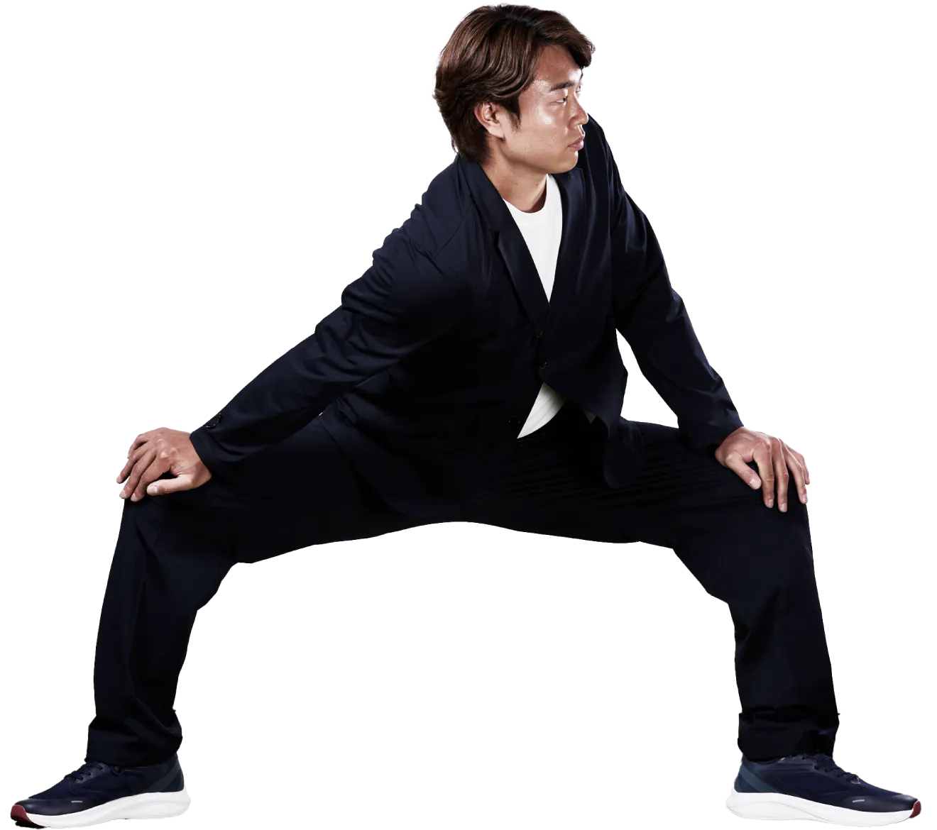 ストレッチする写真