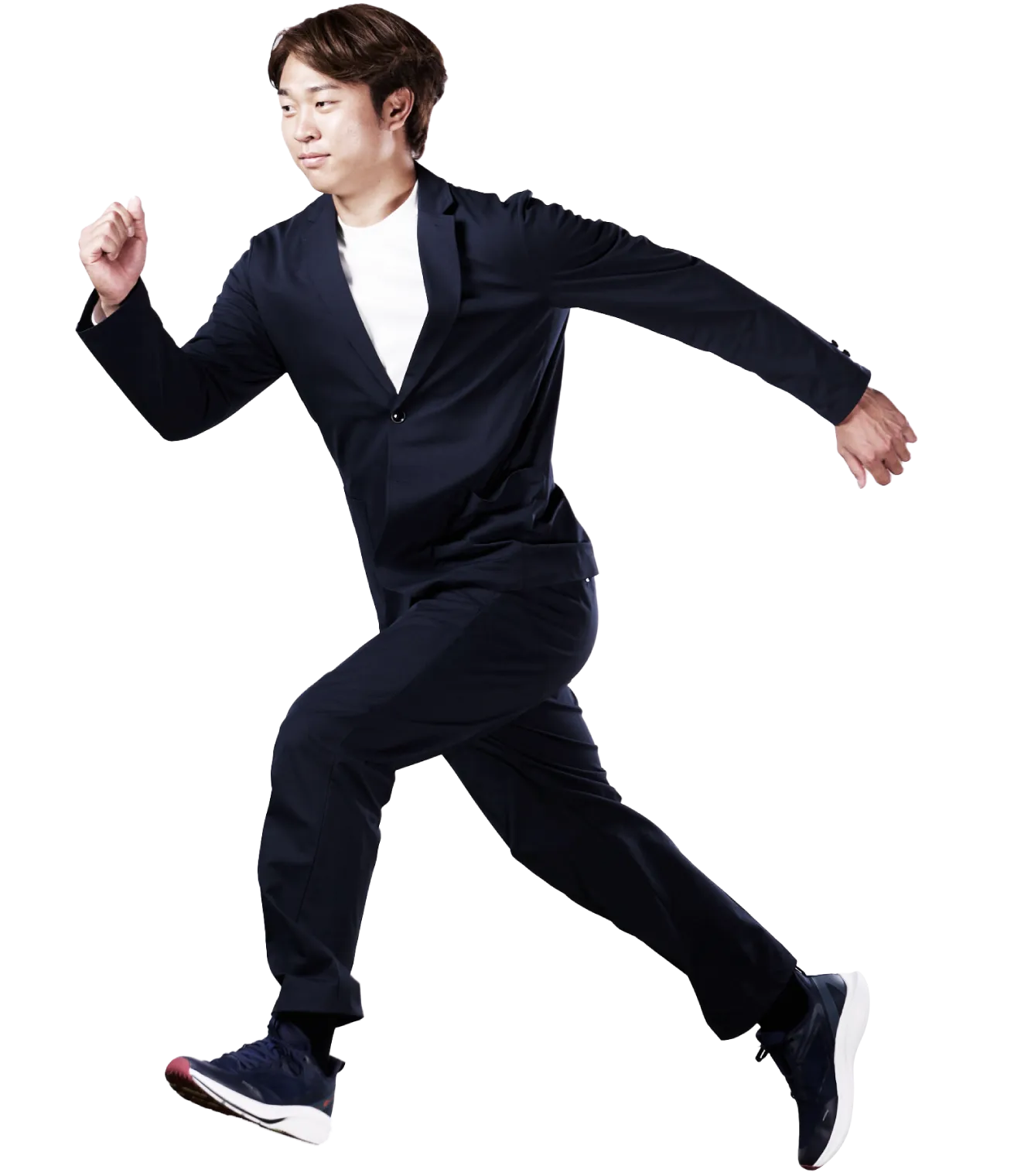 ダッシュする写真