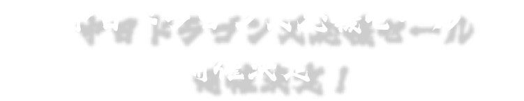 中⽇ドラゴンズ応援セール開催決定！