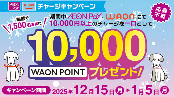 WAON/AEON Pay�`���[�W�L�����y�[��