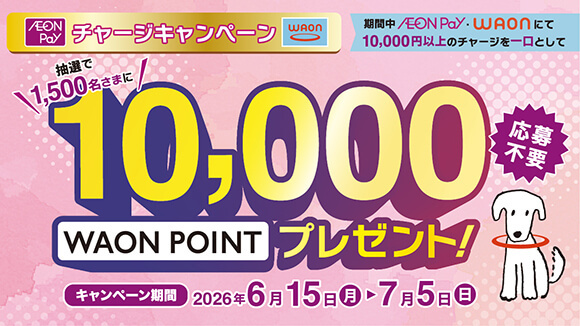 WAON/AEON Pay�`���[�W�L�����y�[��