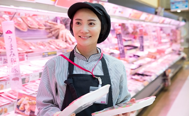 お肉売場